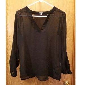 Sheer Black Blouse